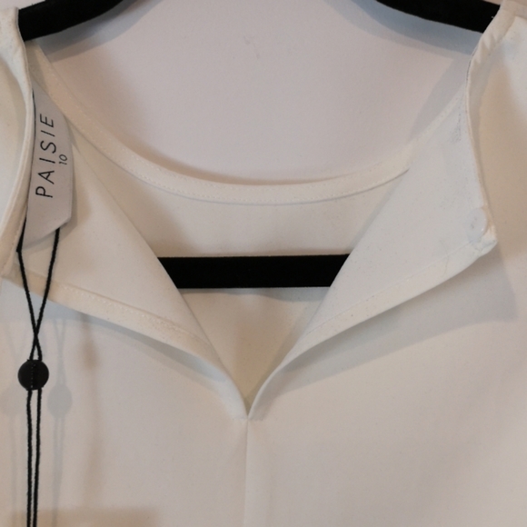 NWT Paisie White Blouse - Picture 8 of 11
